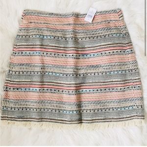 EUC Loft Summer Tweed mini skirt